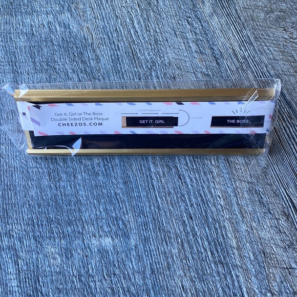 NWT Cheezos Double Sided Desk Plaque - Picture 8 of 8
